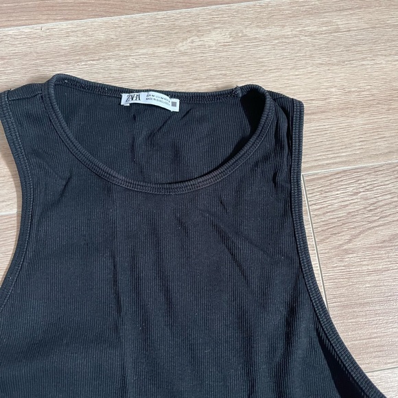 Zara Black Tank Top - Racerback - Size M - Picture 3 of 6